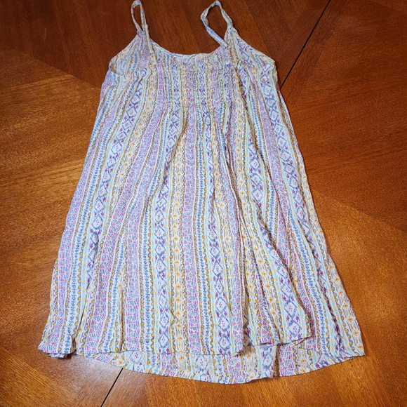 Juniors Raya Sun White Purple Patterned Sleeveless Dress 11 - Picture 3 of 4